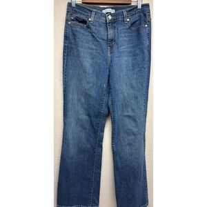 Levi's 512 Boot Cut Jeans Womens Blue Perfectly Slimming Stretch Denim 12